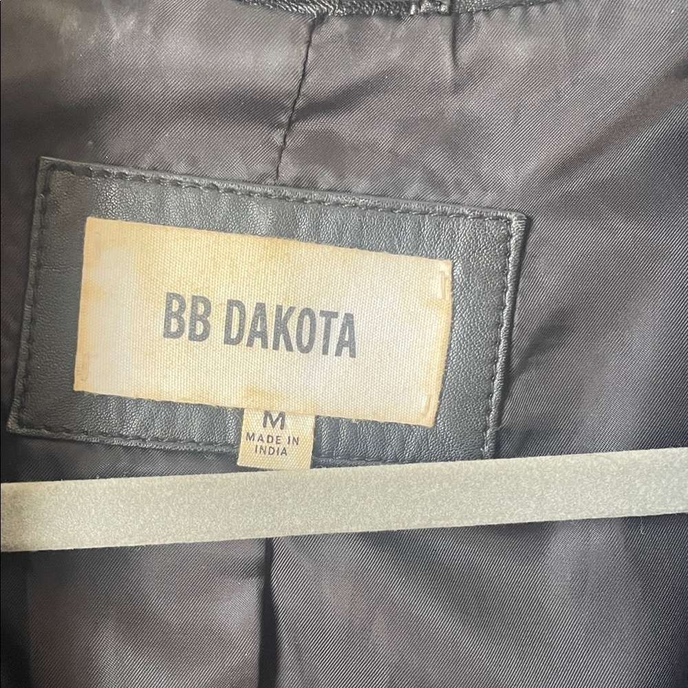 BB Dakota Midnight Leather Biker Jacket - Picture 3 of 4